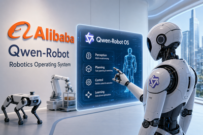 Alibaba Qwen-Robot operating system concept for embodied AI and robotics