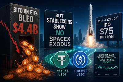 Bitcoin and SpaceX rocket illustration showing capital flow analysis