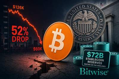 Bitcoin price chart showing correlation with Nasdaq and global M2 liquidity indicators