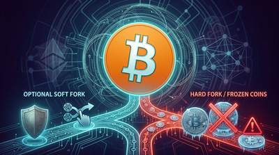 Bitcoin symbol surrounded by quantum computing visualizations and security shields