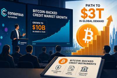 Bitcoin treasury executives on stage at Consensus Miami discussing digital credit opportunities