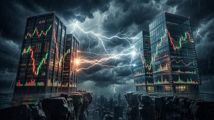 Visual representation of tension between major crypto exchanges