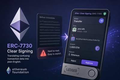Ethereum wallet showing clear transaction details replacing hexadecimal code