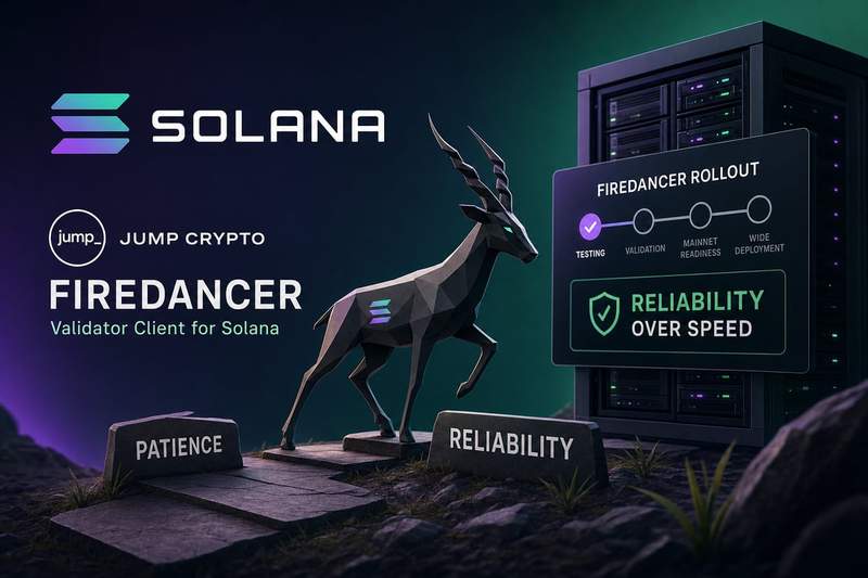 Firedancer validator client infrastructure diagram showing Solana network integration