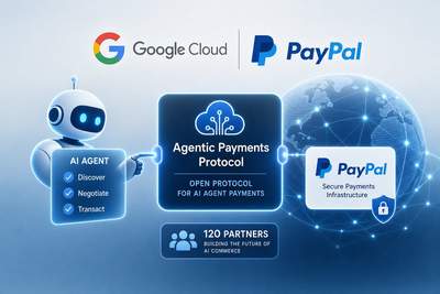 Google and PayPal executives presenting AI agent payment infrastructure at Consensus Miami