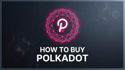 Polkadot price chart on a laptop alongside a hardware wallet