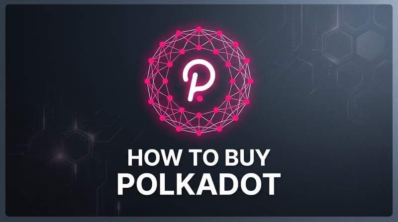 Polkadot price chart on a laptop alongside a hardware wallet