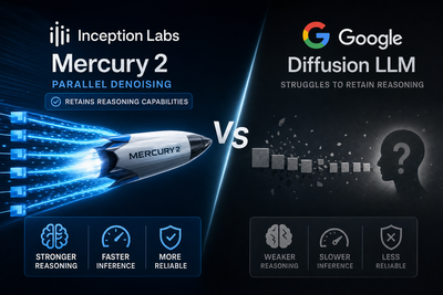 Mercury 2 and DiffusionGemma diffusion language model comparison diagram