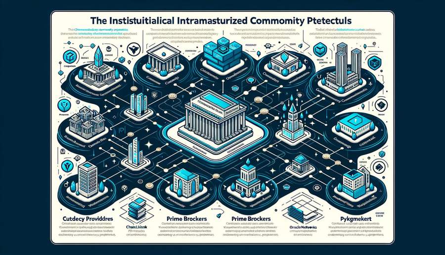 Infrastructure diagram mapping the institutional ecosystem supporting tokenized commodity perpetual trading
