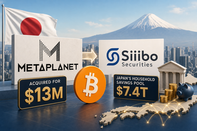 Metaplanet acquisition of Siiibo Securities for Bitcoin yield products in Japan