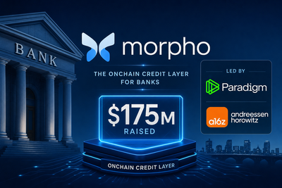 Morpho protocol $175 million funding round visualization showing institutional credit infrastructure growth