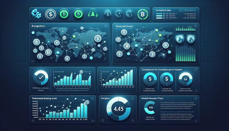 Securitize platform dashboard showing tokenized asset management interface