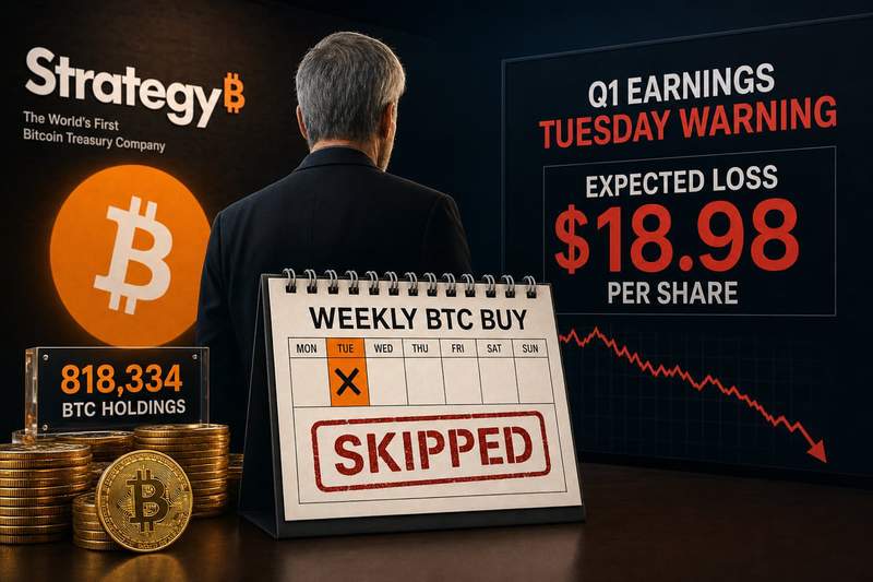 Strategy corporate Bitcoin holdings pause ahead of Q1 2026 earnings report