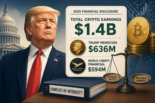 Financial disclosure documents showing Trump family crypto earnings breakdown