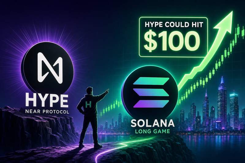 Comparison chart showing Hyperliquid short-term gains versus Solana long-term positioning