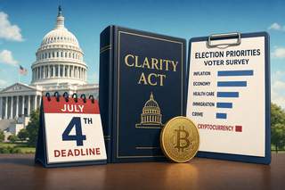 White House digital assets adviser Patrick Witt speaks at Consensus Miami about the Clarity Act timeline